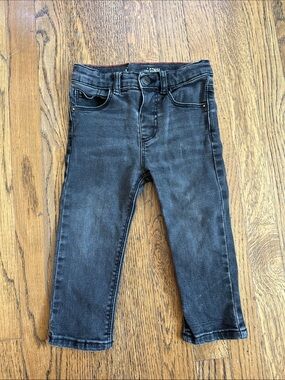 Zara Kids Washed Black Denim Skinny Jeans
